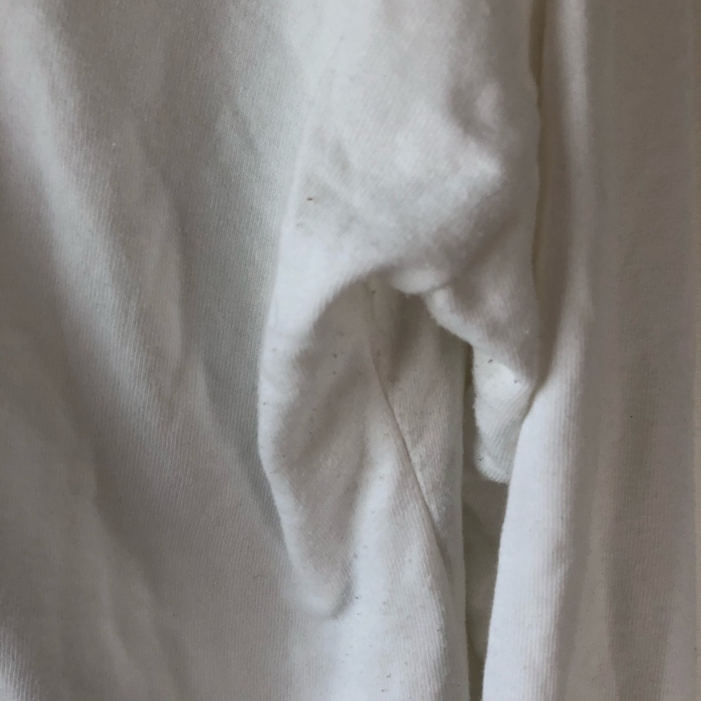 White distressed pull over hoodie - Picture 6 of 6